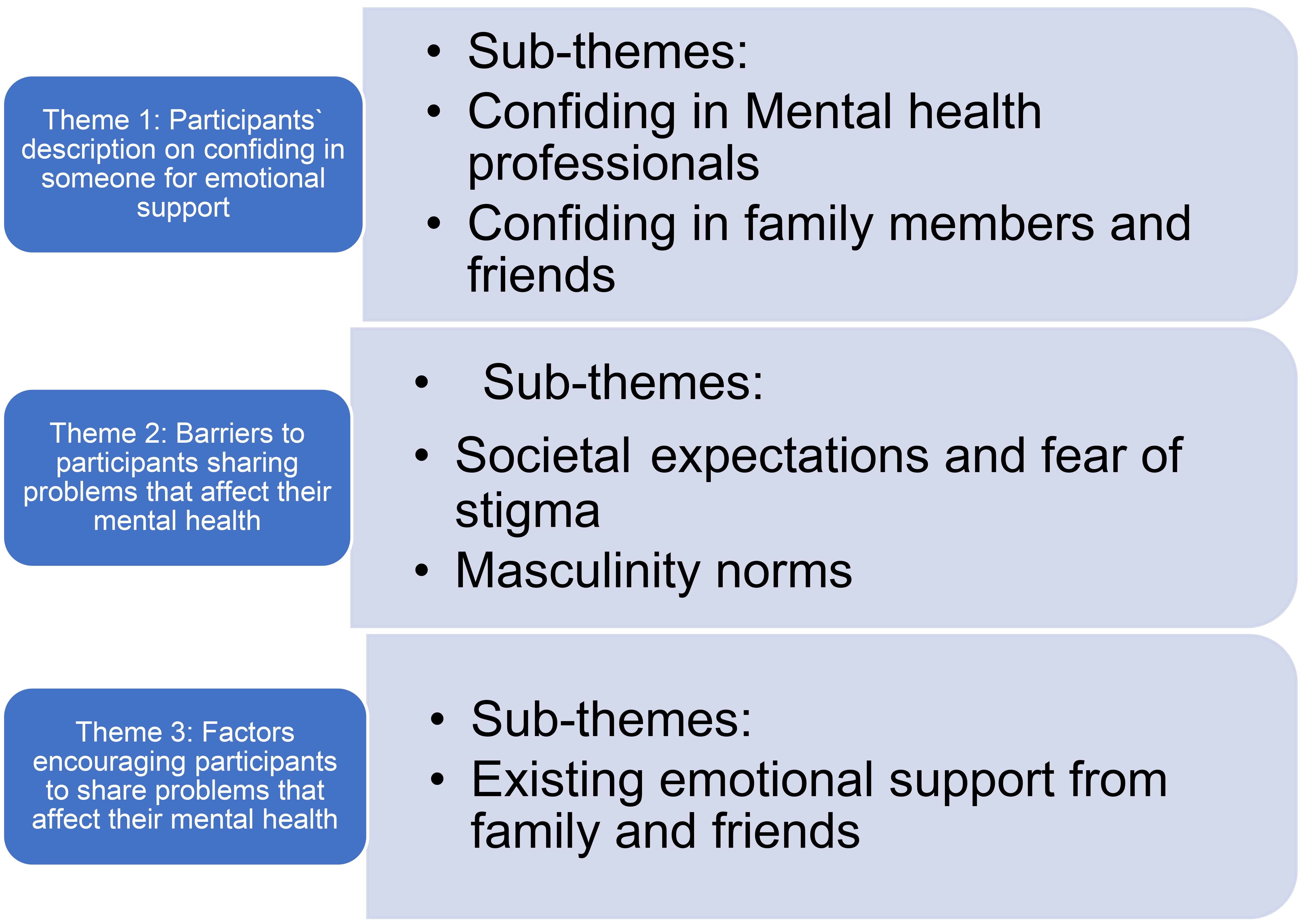Themes and sub-themes.